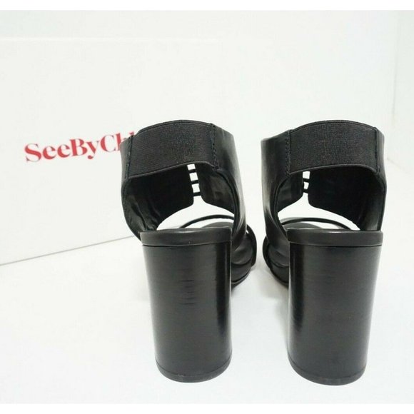 See by Chloe SB22105 Women's Shoes Platform High Heels Sandals Black Size US 6.5 - Picture 7 of 11